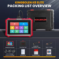 KINGBOLEN K8 Elite, Herramienta de Diagnóstico Automotriz con Batería de 12V, 1 Año de Garantía, Herramienta de Diagnóstico Gratuita de por Vida, Escáner OBD OBD2 2026, Último Modelo, CANFD DOIP