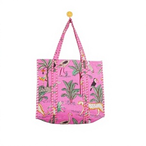 Bolso de Hombro Tipo Tote Bohemio Gitano de Algodón Estampado a Mano, Gran Capacidad, Correa Única, Diseño de Tamaño Personalizable - Product Image 1