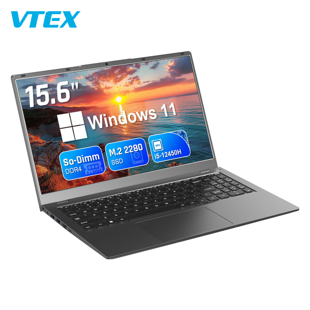 15.6'' I5 12Th Office Netbook Computer Portable Fast Charging Laptop SSD 512GB DDR4 Video Memory IPS Panel Home School Business
