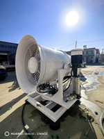Canon à brouillard de type remorque avec réservoir d'eau intégré pour le contrôle de la poussière dans les carrières désertiques à distance