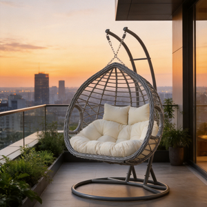 Sedia Sospesa da Giardino in Alluminio Stile Rattan di Alta Qualità, Moderna e per Esterni, Vendita all'Ingrosso - Product Image 5