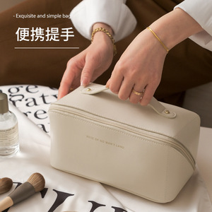 Rose Of No Mans Land Cosmetic Bag Beige Rectangle Portable Toiletries Storage Bag For Everyday Use - Product Image 1