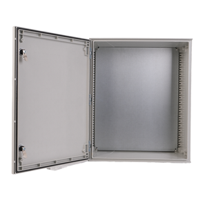 CE ตู้ไฟเบอร์กลาส IP66กันน้ำ, ตู้ไฟฟ้า FRP GRP SMC ตู้แยกพร้อมแผ่นติดตั้ง - Product Image 2