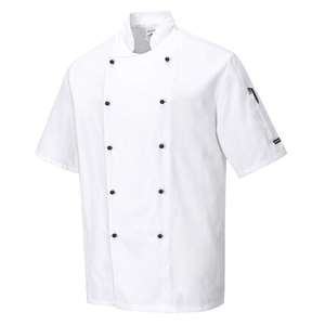 PORTWEST - C734WHRS Kent chefs chaqueta blanca-EAN 5036108177004 CHEFS AND FOOD INDUSTRY WORKWEAR - Product Image 1
