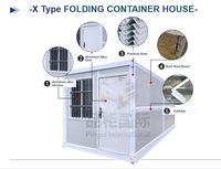 Contenedor Plano de 20 pies para Dormitorio, Vivienda Móvil Prefabricada de Dos Dormitorios, Estructura de Acero Duradera para Campamentos de Trabajadores de la Construcción