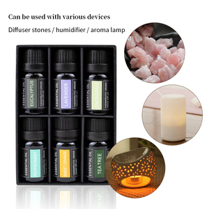 Coffret Cadeau de 6 Huiles Essentielles d'Aromathérapie Biologiques Pures de 10 ml pour Diffuseur à Bâtonnets, Marque Blanche, 100% Huiles Essentielles pour Aromathérapie - Product Image 3
