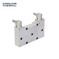 Plaque de refroidissement à eau brasée sous vide personnalisée avec base en cuivre pour solution de refroidissement de puces CPU/GPU de serveur haute puissance