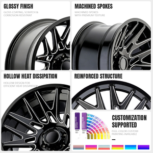 Rines SPEED MEGA Negros de Aleación 26x12J con Acabado Mecanizado para SUV y Camionetas - Product Image 3