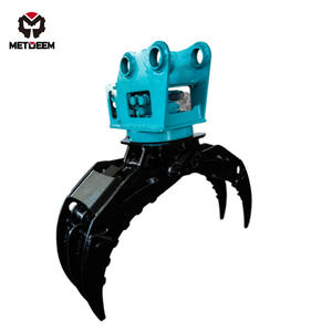 Гидравлический захват для бревен и камней с поворотным механизмом, производство OEM, для экскаваторов 1.5-50 т, высокоэффективный двигатель - Product Image 1