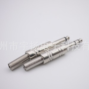 ปลั๊กไมโครโฟนโมโน 6.5 มม. ขั้วต่อเสียงสเตอริโอโลหะ 6.35 มม. ขั้วต่อโทรศัพท์ 2 พิน สำหรับใช้กับเสียงและวิดีโอ - Product Image 2