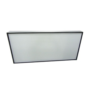 Hệ thống AHU H13 H14 Mini pleat HEPA lọc hiệu quả 99.99% 0.3μm USA HV sợi thủy tinh khung nhôm 85 ° C 80% <span class=keywords><strong>RH</strong></span> RoHS - Product Image 4