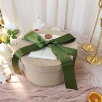 Faible Quantité Minimale De Commande Séparé Fermeture Couvercle Cylindre Rond Fleur Rose Chapeau Bouquet Rigide Carton Carton Papier D'emballage D'emballage Cadeau Boîtes
