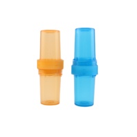 Flacons en plastique ambre bleu de qualité alimentaire de 6 et 8 drams, réversibles et à sécurité enfant, pour pilules pharmaceutiques