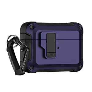 Funda Protectora Rígida de TPU para <span class=keywords><strong>AirPods</strong></span> 4 3, Funda Protectora para Auriculares a Prueba de Golpes con Clip de Bloqueo Seguro para Pro <span class=keywords><strong>1</strong></span> 2 para Hombre - Product Image 1