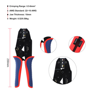 Ratchet <b>Crimping</b> Pliers0.5-6mm² Insulated Terminal Crimper <b>Tool</b>,Ergonomic <b>Wire</b> Terminal <b>Crimping</b> Hand <b>Tool</b> for Electrical Wiring - Product Image 5