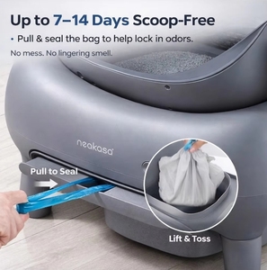 Bac à litière intelligent pour chats de toutes âges, grande capacité 65L, design ouvert, nettoyage automatique, facile à nettoyer, contrôle des odeurs, WIFI intelligent 2.4G - Product Image 2