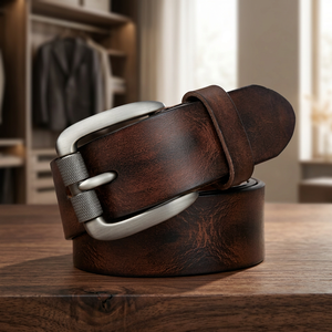 BS INTERNATIONAL Porte-épingles de luxe pour homme en cuir de vachette écologique, imperméable, léger, carré, réversible, design 3D - Product Image 1