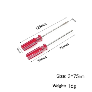 Tournevis industriel et bricolage <span class=keywords><strong>de</strong></span> précision avec poignée en cristal à fente croisée Pointe plate et finition chromée Support OEM personnalisable - Product Image 2