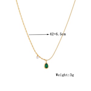Nouvelle Chaîne de Clavicule en Zircon au Design Original, Plaqué Or 18K en Acier Inoxydable, Idéale <span class=keywords><strong>pour</strong></span> Cadeau de Fête, Cadeau <span class=keywords><strong>pour</strong></span> Petite Amie, Souvenir - Product Image 4