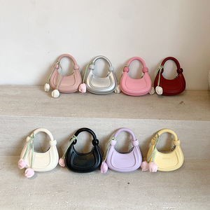 Bolsa Transversal Infantil Coreana da Moda com Flores, <span class=keywords><strong>Mini</strong></span> Bolsa de Ombro Princesa, Acessório de Moda para Meninas Pequenas - Product Image 2