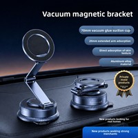 Support de voiture à ventouse de 70 mm |   Aimant N52 avec bras extensible à 4 axes |   360 °   Pliable et flexible |   Support universel pour tableau de bord en alliage de zinc K60