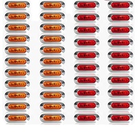 Feux de position latéraux à 4 LED DC12V-24V, nouveaux feux de gabarit arrière pour accessoires de camions, autobus et remorques