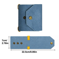 Dompet Lipat Kulit PU Modis Grosir, Dompet Pendek Tipis, Tempat Penyimpanan Kartu Bank, Hadiah Pernikahan untuk Tamu