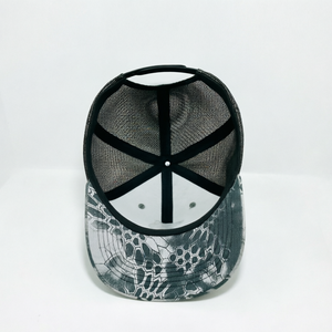 Gorra Trucker Negra Camuflada Personalizada de 6 Paneles con Bordado, Gorra de Pesca, Gorra de Malla, Gorra de Béisbol, Sombrero para Exteriores - Product Image 3