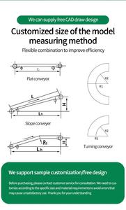 Bant konveyör üreticisi motorlu kauçuk plastik zincir endüstriyel geniş malzeme taşıma masa üstü konteyner boşaltma - Product Image 6