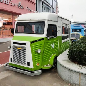 Kiosque de bar de rue, chariot mobile pour café, jus, boissons, camion de restauration rapide, chariot de nourriture rétro vintage à vendre - Product Image 4