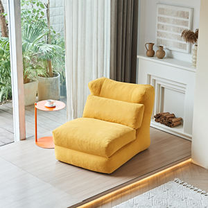 Canapé modulaire d'angle extensible convertible en tissu rembourré durable moderne à un siège sans accoudoirs pour les salons de villa - Product Image 3