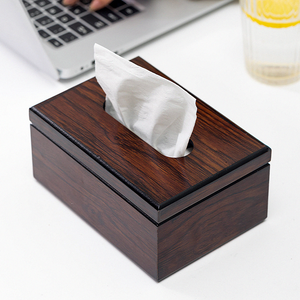Distributeur <span class=keywords><strong>de</strong></span> <span class=keywords><strong>papier</strong></span> <span class=keywords><strong>de</strong></span> soie <span class=keywords><strong>en</strong></span> bois <span class=keywords><strong>de</strong></span> noyer brun foncé, support <span class=keywords><strong>de</strong></span> couverture <span class=keywords><strong>en</strong></span> bois multi-usages - Product Image 2