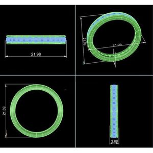 Keeva Jewels 1.00Ct F-G /vs Lab ชุดเพชรสำหรับผู้หญิงขนาด7ช่องทองขาวขนาด18K สี3.7มม. - Product Image 6