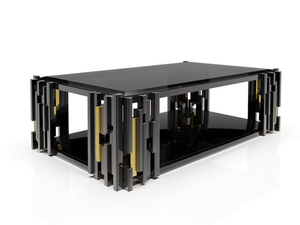 Nuovo Arrivo: <span class=keywords><strong>Tavolino</strong></span> da Caffè di Lusso in Acciaio Inox con Effetto Illusione e Piano in <span class=keywords><strong>Vetro</strong></span> per Casa e Hotel - Product Image 6