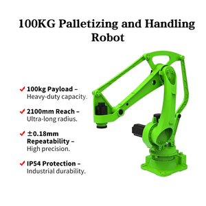 Robot industriel de palettisation à 4 axes, bras industriel à 4 degrés de liberté, portée de 2100 mm, charge utile de 100 kg, manutention et empilage - Product Image 4