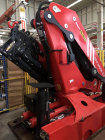 Grue à flèche articulée Palfinger SPK60002 authentique de 21 tonnes avec télécommande