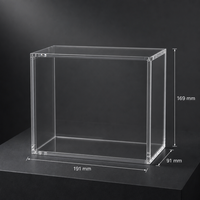 Boîte de présentation en acrylique magnétique pour cartes ETB, fermeture aimantée puissante, protection UV, anti-poussière, empilable, vente en gros