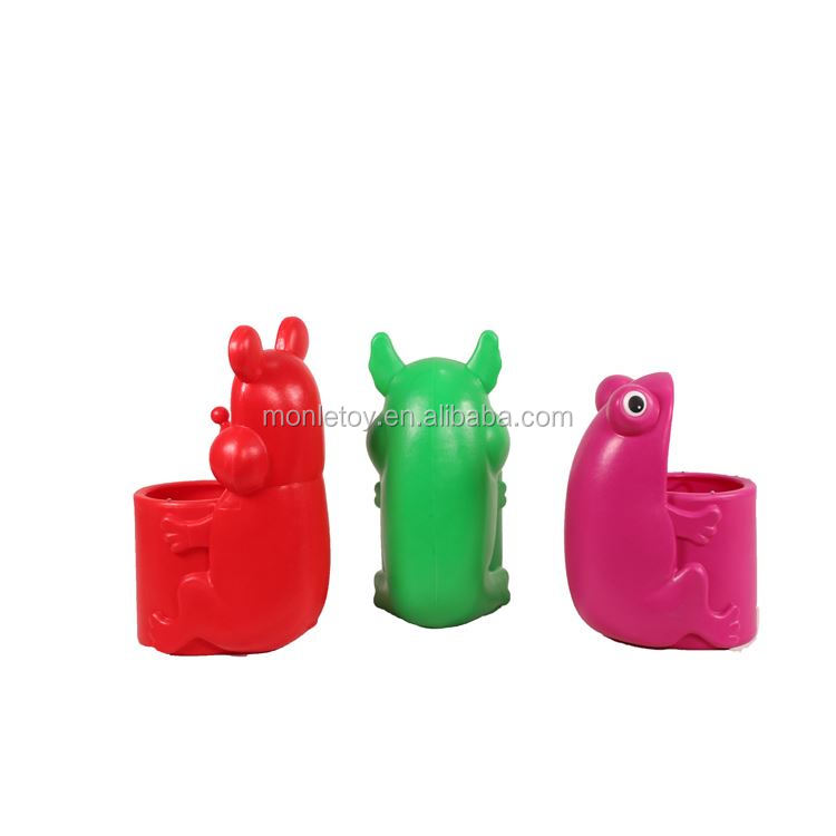 Least wholesale trade small size garbage pail waste bin sets animal shape plastic trash can