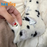Ehanking Femmes Mignon Doux Dinosaure Vache Spot Chaussettes Dames Fuzzy Épaissir Cachemire Moyen Tube Chaussettes Chaudes Bas Chaussettes de Sol