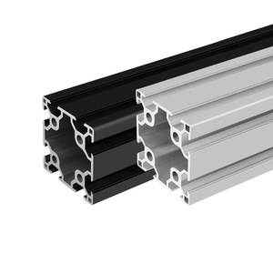 European Standard 6060 Aluminum Profile 60x60 Square Tube Industrial Automation Frame Anodized Alloy Extrusion - Product Image 1