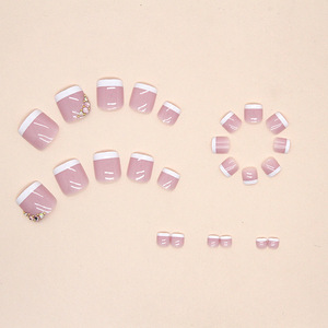 <span class=keywords><strong>Faux</strong></span> <span class=keywords><strong>ongles</strong></span> d'orteils personnalisés F056, 24 pièces, <span class=keywords><strong>ongles</strong></span> artificiels pour les <span class=keywords><strong>pieds</strong></span>, couverture complète, forme carrée, <span class=keywords><strong>ongles</strong></span> à presser - Product Image 4