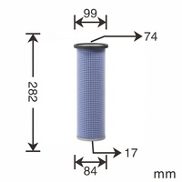 Filtre à air BT pour chargeuse sur pneus, rouleau compresseur, chariot élévateur, excavatrice, chargeuse à grappin pour bois TA-8715B Certifié ISO9001:2015 AT44374