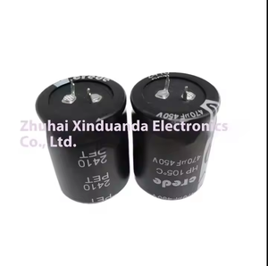 Alta Temperatura 105 ° Condensador Electrolítico de Aluminio C Snap-In de 470μF 450V, Bajo ESR para Inversor/Controlador de Motor Industrial/UPS - Product Image 4