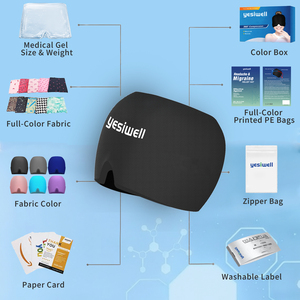 OEM ODM - Compresa <span class=keywords><strong>de</strong></span> Gel Frío/Calor <span class=keywords><strong>de</strong></span> Grado Médico 360° para Terapia, Máscara para la <span class=keywords><strong>Cabeza</strong></span>, Alivio del <span class=keywords><strong>Dolor</strong></span> <span class=keywords><strong>de</strong></span> <span class=keywords><strong>Cabeza</strong></span> y Migrañas - Product Image 3