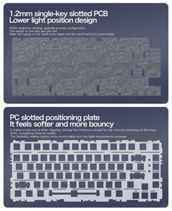 Teclado Mecánico Inalámbrico para Juegos Attack Shark X820 Super Triple Mode RGB, Teclado Intercambiable en Caliente con Pantalla - Product Image 2