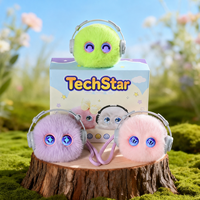 Jouet en peluche interactif IA personnalisé en usine, balle douce et moelleuse, compagnon vocal intelligent, yeux LED, USB Type-C, cadeau