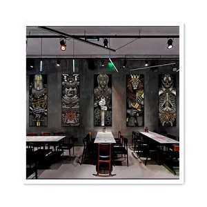 ArtUnion Bar hanging painting clear box wall decoration mural industrial wind knight tavern background wall painting