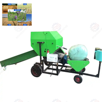Mini presse à ensilage automatique de 50kg pour l'emballage sous vide de foin de luzerne d'herbe de maïs pour un usage agricole nouveau