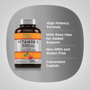 Kapsul Vitamin C kualitas tinggi dengan bahan <span class=keywords><strong>Rose</strong></span> Hips Ideal untuk suplemen kapsul Vegetarian energi harian pria dan wanita - Product Image 3