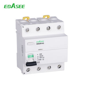 EBS5R 30mA 100mA RCCB 2 pôles 4P monophasé 40A Type AC disjoncteur à courant résiduel - Product Image 5